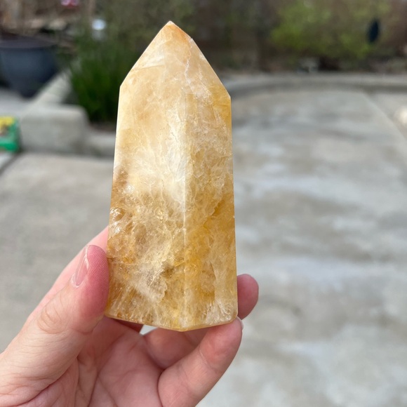 Golden Healer Quartz Crystal Tower - Picture 4 of 9